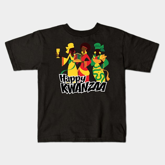 Happy Kwanzaa Kids T-Shirt by baha2010